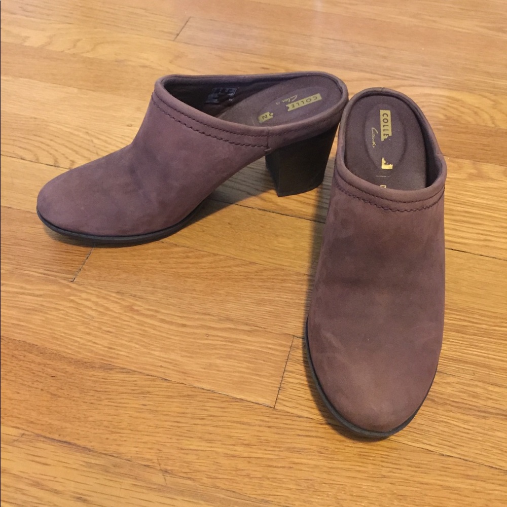 Clark’s Soft Cushion Collection Maroon Mules